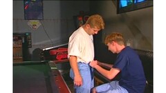 Two young blonde boys are locked in the place Thumb