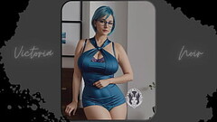 AI: Vibrant blue hair and dark glasses DOMINATRIX - Part 2 - Waifu Models #003 Thumb