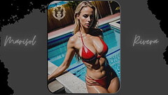 AI-Generated: &quot_Sun-Kissed Beauty&quot_ Stunning Red Bikini Photoshoot by the Pool (Part 5) | Wa Thumb