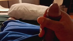 Hotel jacking off my cock Cumming Thumb