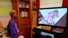 QUYDELLE WATCHING STRAP ON LESBIAN SEX Thumb