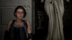 Resident Evil (Village/Remake) ENF CMNF MMD: Lady Dimitrescu finds Jill Valentine and rips off all h Thumb