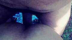 Bottom Being Topped In A Public Park Thumb
