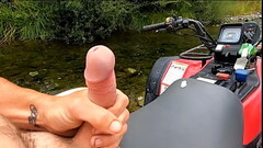 motorbike ride for a wank up the river Thumb