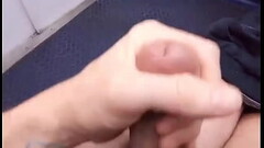 Jerking it off on a moving train public toilet stall masturbation tattoosexman4U Thumb