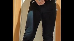 A gay man exposes himself in a public toilet and pulls out a dildo. Thumb