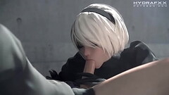 Nier Automata 2B Giving A Blowjob Rule 34 Thumb