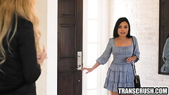 Tranny realtor is on phone while fucking hot female client Thumb