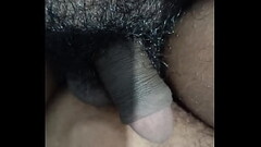 Short hairy dick Hand job Thumb