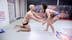 Dan Ferrari Keeps His Streak Alive, Facefucks and Bangs Lily Lane Right On The Mat Thumb