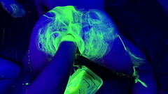 Two bottom fisting sluts, take it up the arse with special UV Lube Thumb