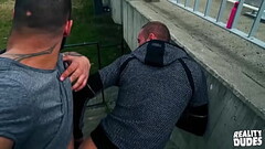 Jerome &amp_ Marty Take Their Time To Pleasure Each Other Next To A Public Road - Reality Dudes Thumb