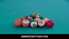 UsingPocketPussy - Teen Free Used On A Pool Table- Freya Von Doom Thumb