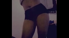 Slutty black bitch with twerking Thumb